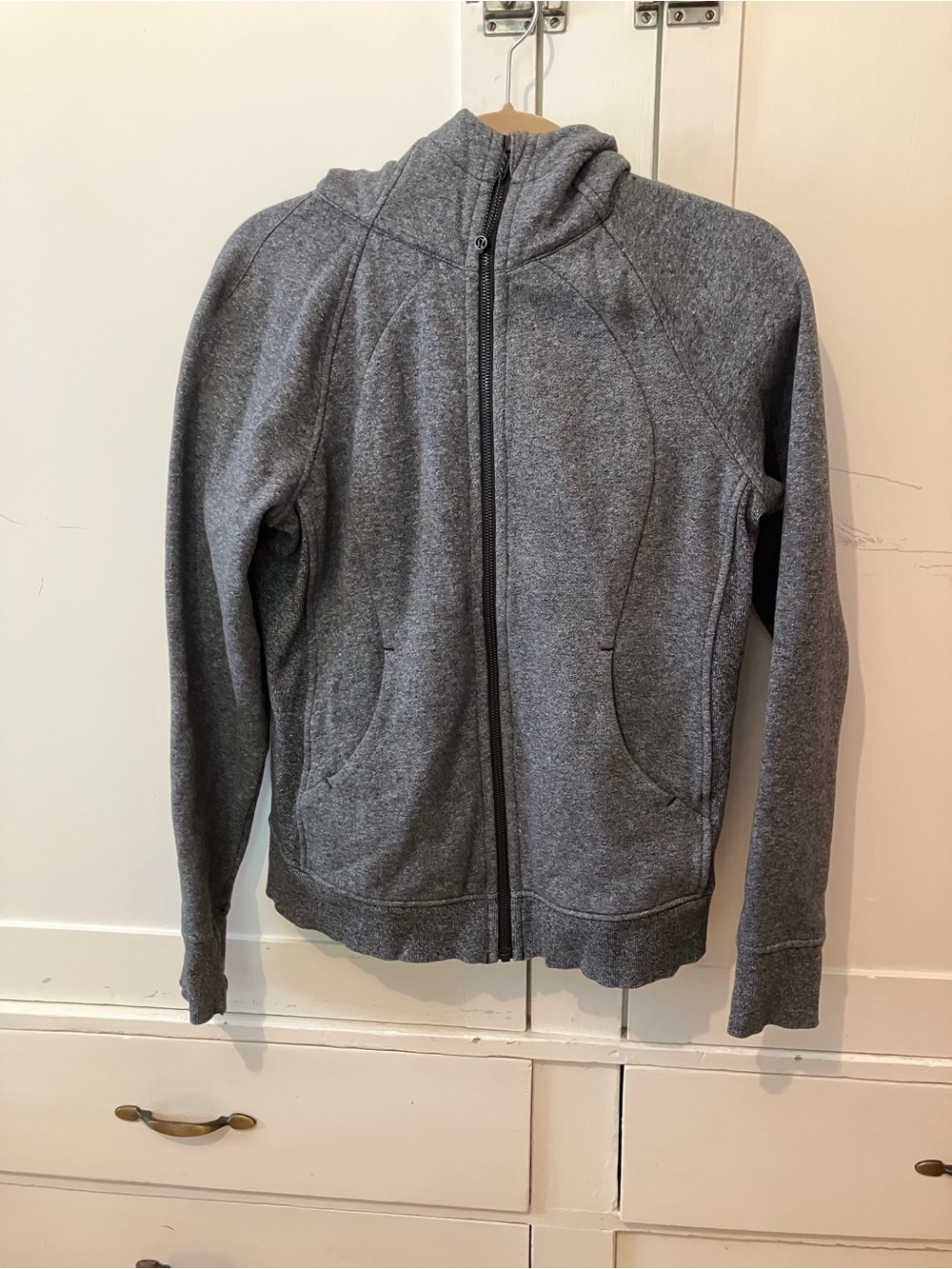 Lululemon Gray Full-Zip Scuba Jacket